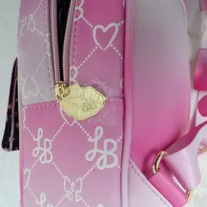 Luv Betsey Pink White Ombre Logo, Small Adult Backpack with Front Pocket Stylish Betsey Johnson | Bags | Luv Betsey Pink White Ombre Logo  main image 4